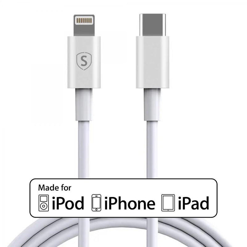 SiGN cable USB-C a Lightning para iPhone / iPad certificado por Apple MFi