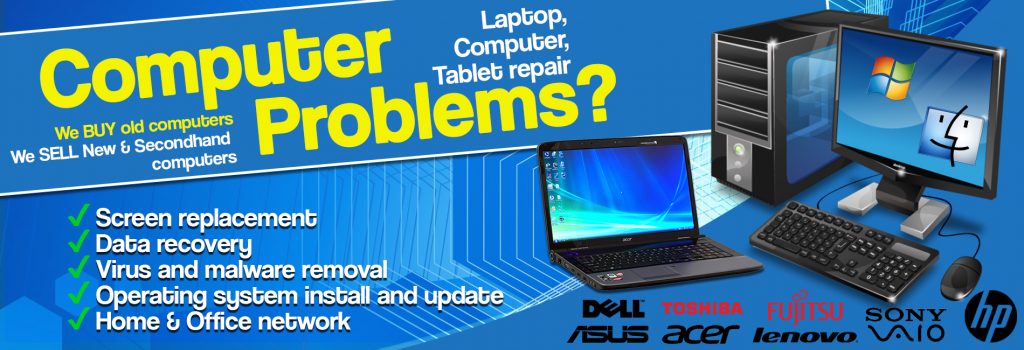 Computer and laptop repairs in Mojacar, Garrucha, Vera. Pc and Mac repair sevices. 